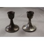 Pair of silver candlesticks