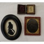 Collection of 3 miniatures in frames