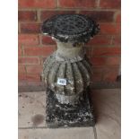 Early stone sun dial - H: 63cm