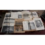 Collection of vintage newspapers