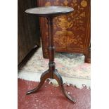 Small mahogany tripod table