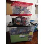 3 large boxes of assorted Lego