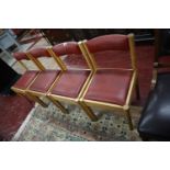 Set of 4 retro dining chairs