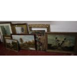 Large collection of framed prints etc