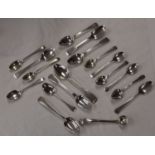 Collection of silver hallmarked teaspoons & a ladle - Approx 261g