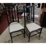 2 inlaid Liberty style chairs