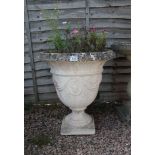 Large stone urn - H: 68cm