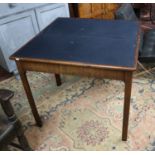 Mahogany concertina folding card table