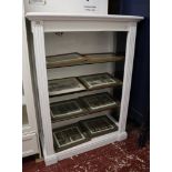 White glazed display cabinet