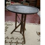 Japanese Arts & Crafts table - H: 71cm