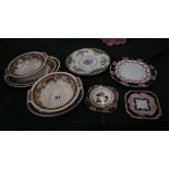 Collection of china to include Shelley plate and George Jones & Sons