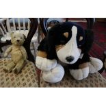 Keel cuddly dog and 1 very old bear