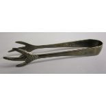 Hallmarked silver novelty sugar tongs