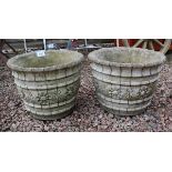 Pair of stone planters