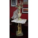 Unusual cherub lamp table