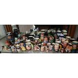 Large collection of Toby Jugs