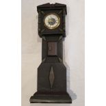 Slate mantle clock - H: 36cm