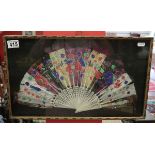 Cased Oriental fan