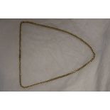 Yellow metal chain marked 18K - Weight approx: 15g