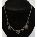 1930's & silver marcasite necklace