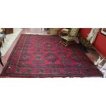 Large red rug - 292cm x 345cm