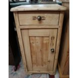 Vintage pine bedside cabinet