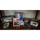 Shelf of collectors cars to include Corgi aeroplane, Matchbox aeroplane & more