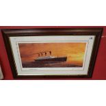 Titanic The Last Sunset print by Adrian C Rigby