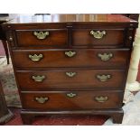 Good quality reproduction bachelor chest - W: 77cm D: 36cm H: 77cm