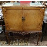 Walnut drinks cabinet