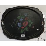 Decorative metal Russian tray