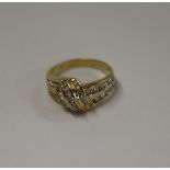 Fine 18ct diamond set ring