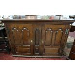 Early oak cupboard - W: 128cm D: 53cm H:90cm