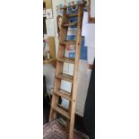 Vintage wooden step ladder by H.C.Silingsby of Paris