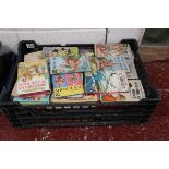 Large crate of Ladybird books etc