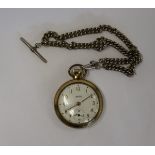 Smiths Empire pocket watch with Albert chain