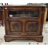 Oak glazed cabinet