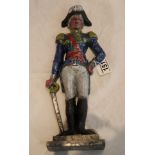 Heavy Napoleon door stop - H: 36cm