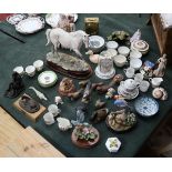 Very large collection of ceramics, collectables etc (Desert Orchid A/F)