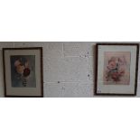 Pair of botanical prints