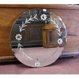 Circular etched mirror