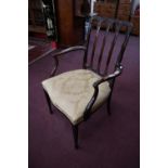 Pretty mahogany armchair