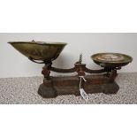 Set of scales & weights by H Webb & Co