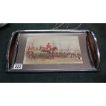 Mirrored & hunting themed tray