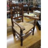 Childs wicker seated chair