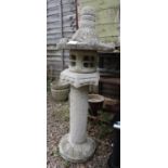 Stone bird feeder - H=115cm