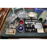 Collection of silver plate etc