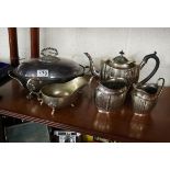 Collection of silver plate