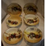 Set of 6 Royal Doulton soup bowls