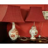 2 Oriental themed table lamps